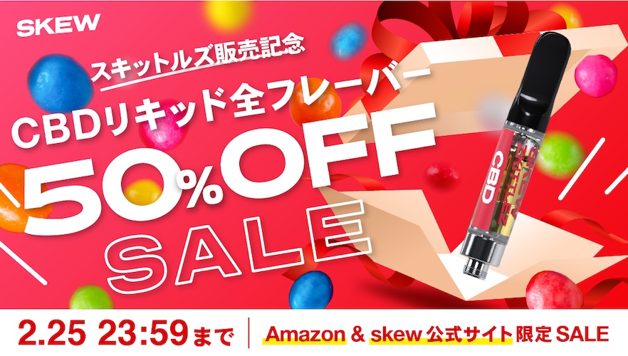 skew　新商品発売記念50%OFFクーポン